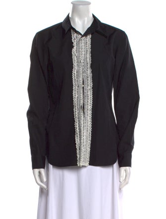 Comme des Garçons Comme des Garçons Long Sleeve Button-Up Top