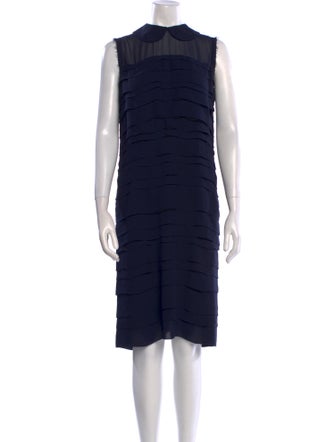 Comme des Garçons Comme des Garçons Mock Neck Knee-Length Dress