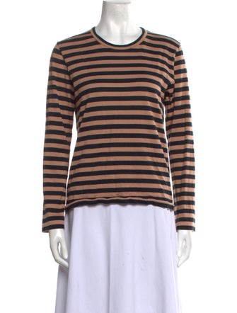 Comme des Garçons Comme des Garçons Striped Crew Neck Top