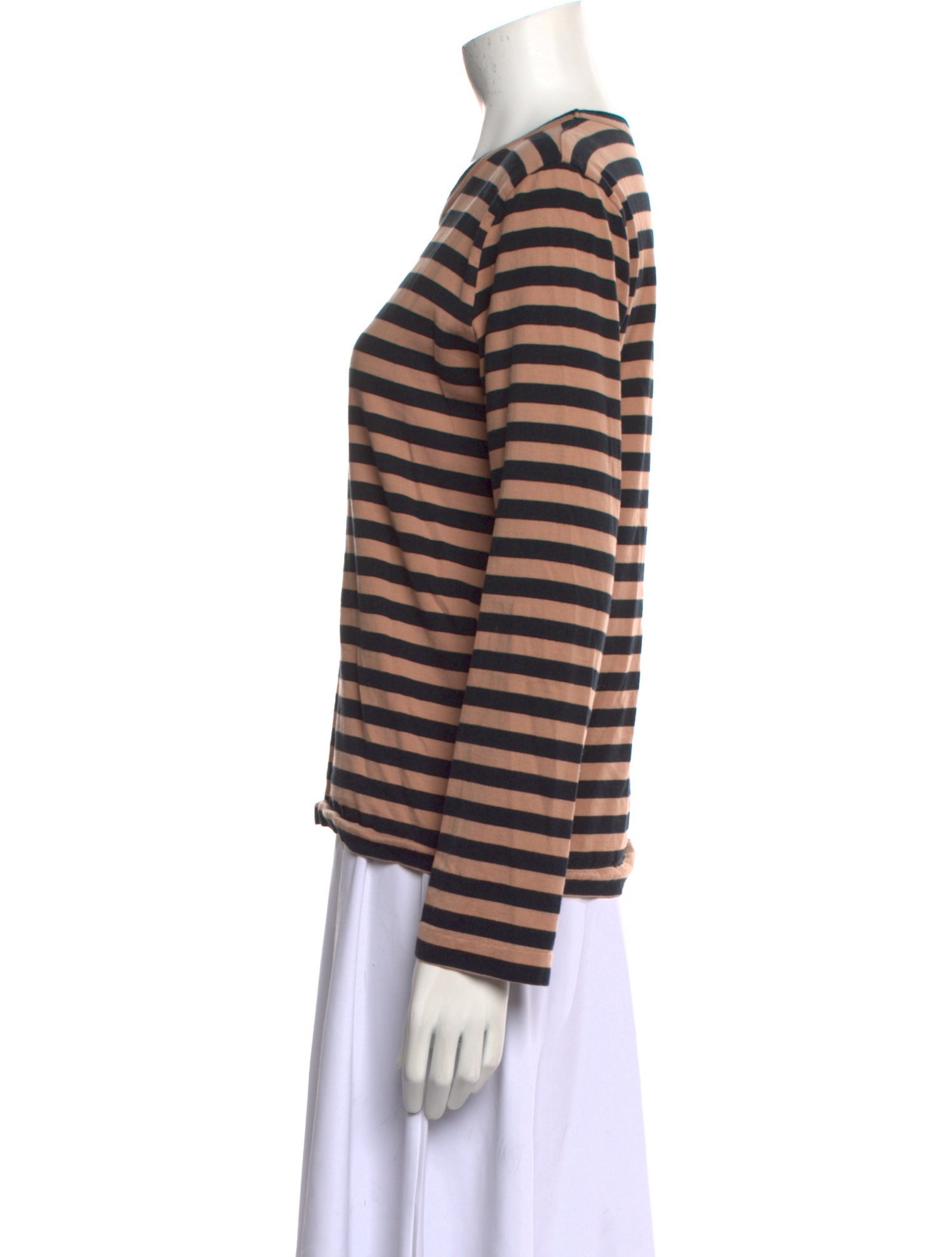 Comme des Garçons Comme des Garçons Striped Crew Neck Top