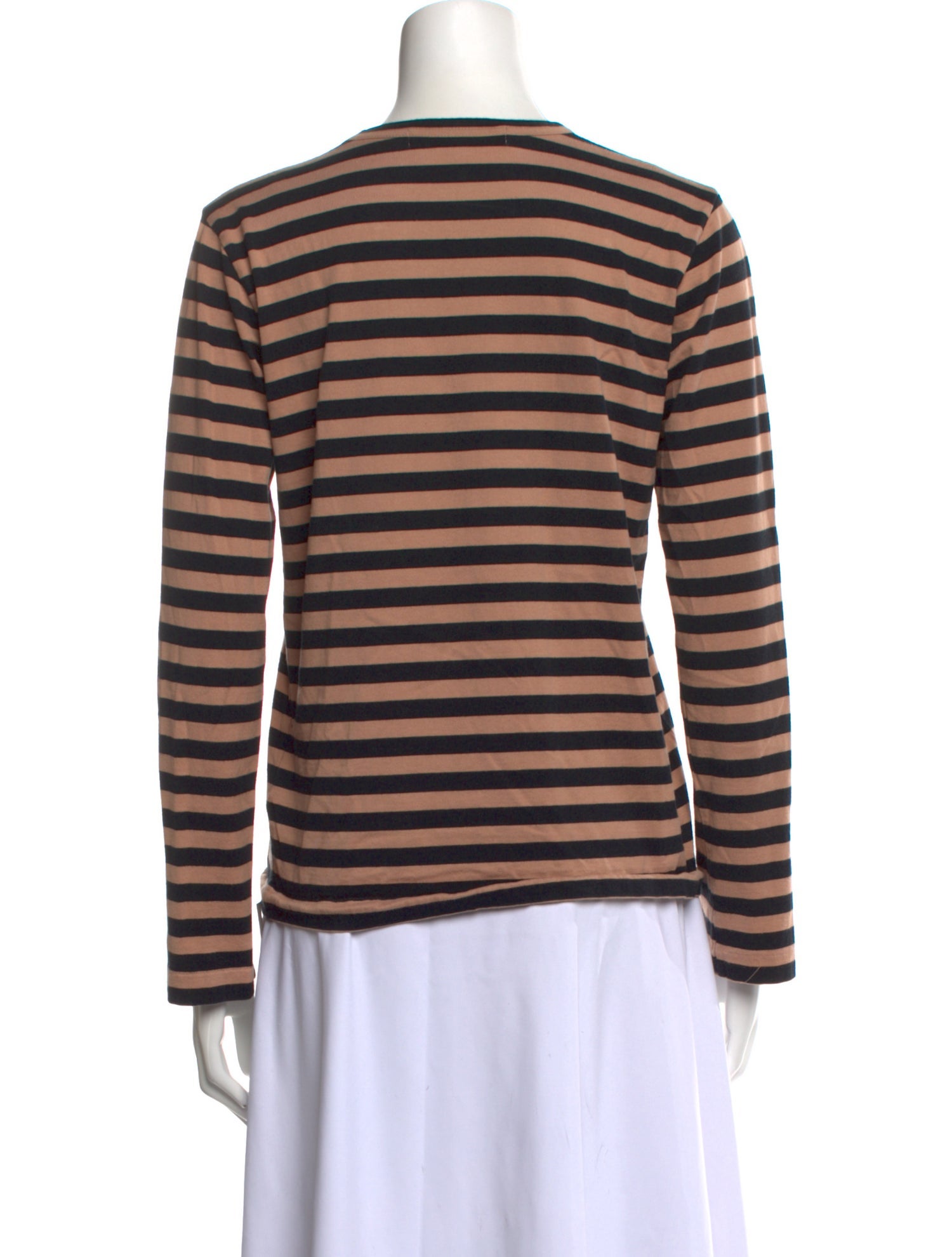 Comme des Garçons Comme des Garçons Striped Crew Neck Top