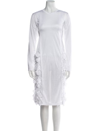 Comme des Garçons Comme des Garçons Crew Neck Knee-Length Dress