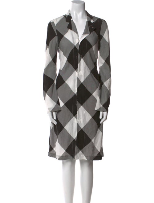 Comme des Garçons Comme des Garçons Plaid Print Midi Length Dress