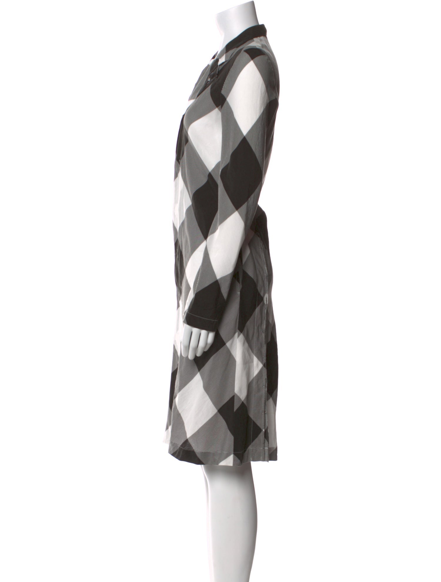 Comme des Garçons Comme des Garçons Plaid Print Midi Length Dress