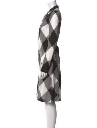 Comme des Garçons Comme des Garçons Plaid Print Midi Length Dress