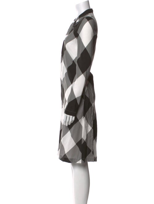 Comme des Garçons Comme des Garçons Plaid Print Midi Length Dress