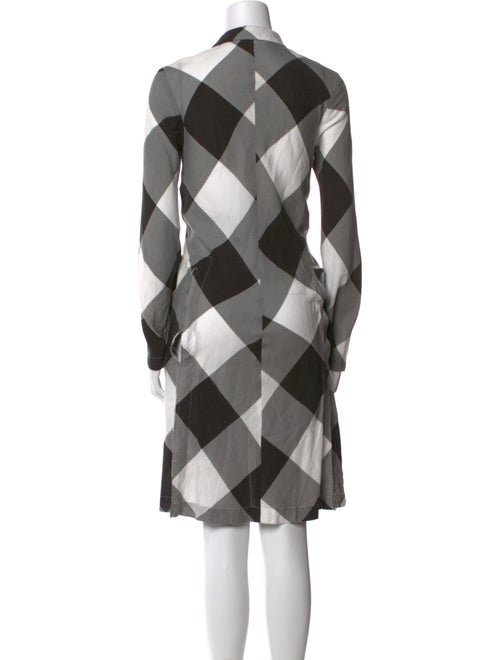 Comme des Garçons Comme des Garçons Plaid Print Midi Length Dress
