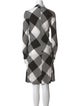 Comme des Garçons Comme des Garçons Plaid Print Midi Length Dress