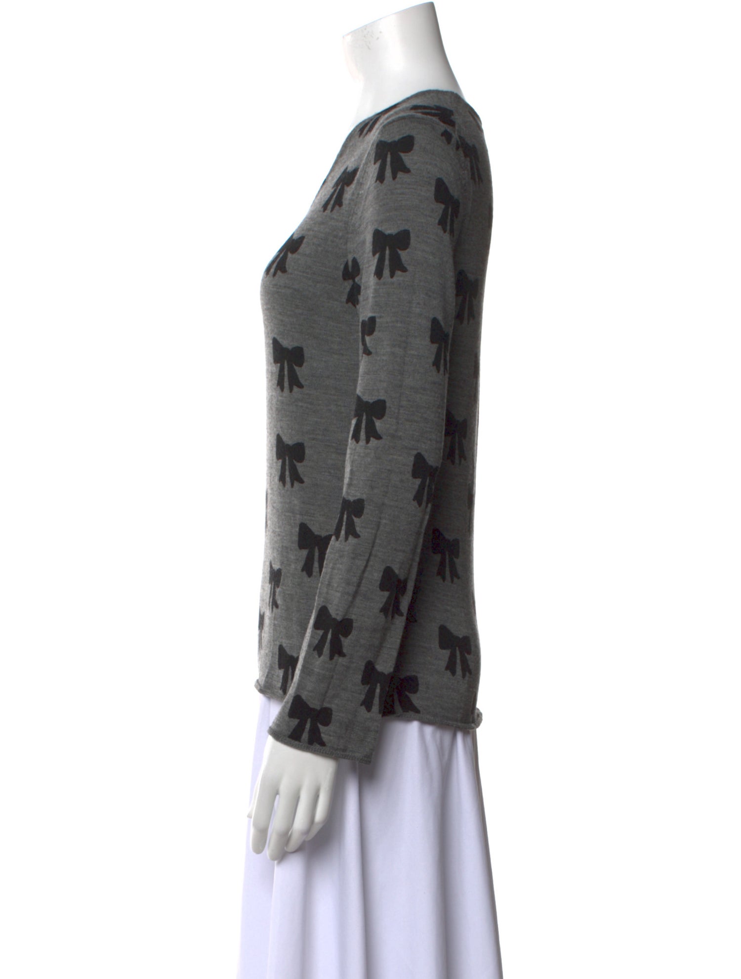 Comme des Garçons Comme des Garçons Printed V-Neck Top