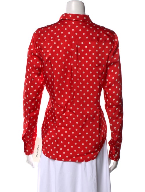 Comme des Garçons Comme des Garçons Polka Dot Print Long Sleeve Button-Up Top