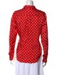 Comme des Garçons Comme des Garçons Polka Dot Print Long Sleeve Button-Up Top