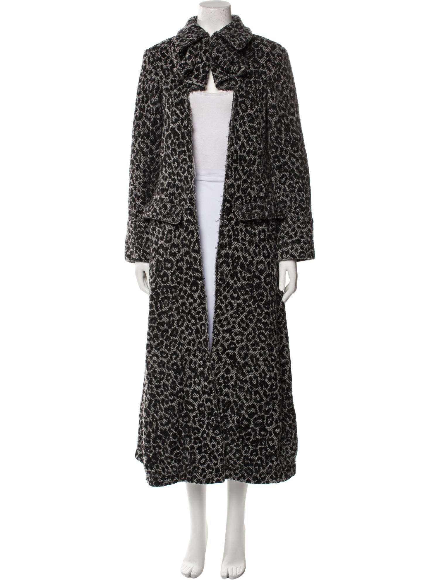 Comme des Garçons Comme des Garçons Wool Animal Print Coat