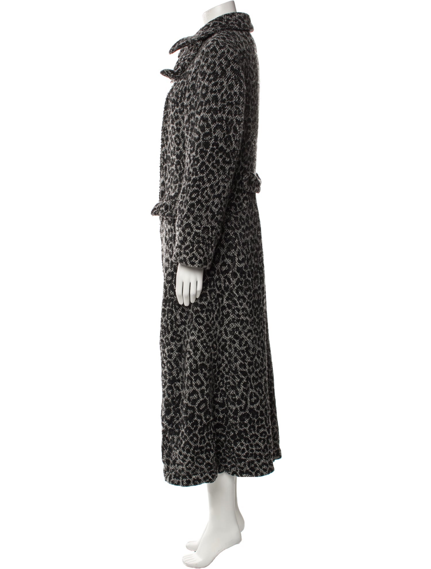 Comme des Garçons Comme des Garçons Wool Animal Print Coat