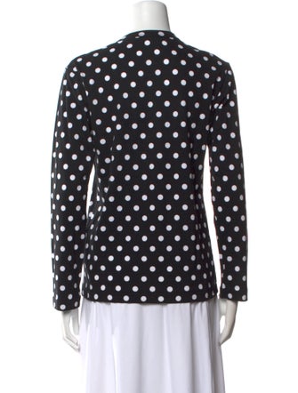 Comme des Garçons Comme des Garçons Polka Dot Print Crew Neck Button-Up Top