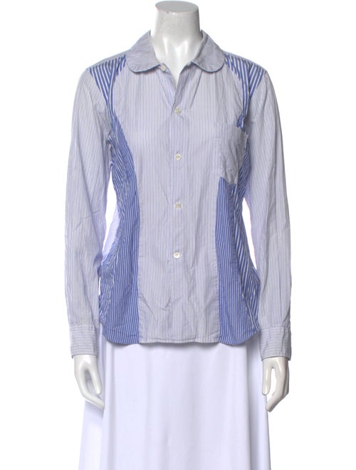 Comme des Garçons Comme des Garçons Striped Long Sleeve Button-Up Top