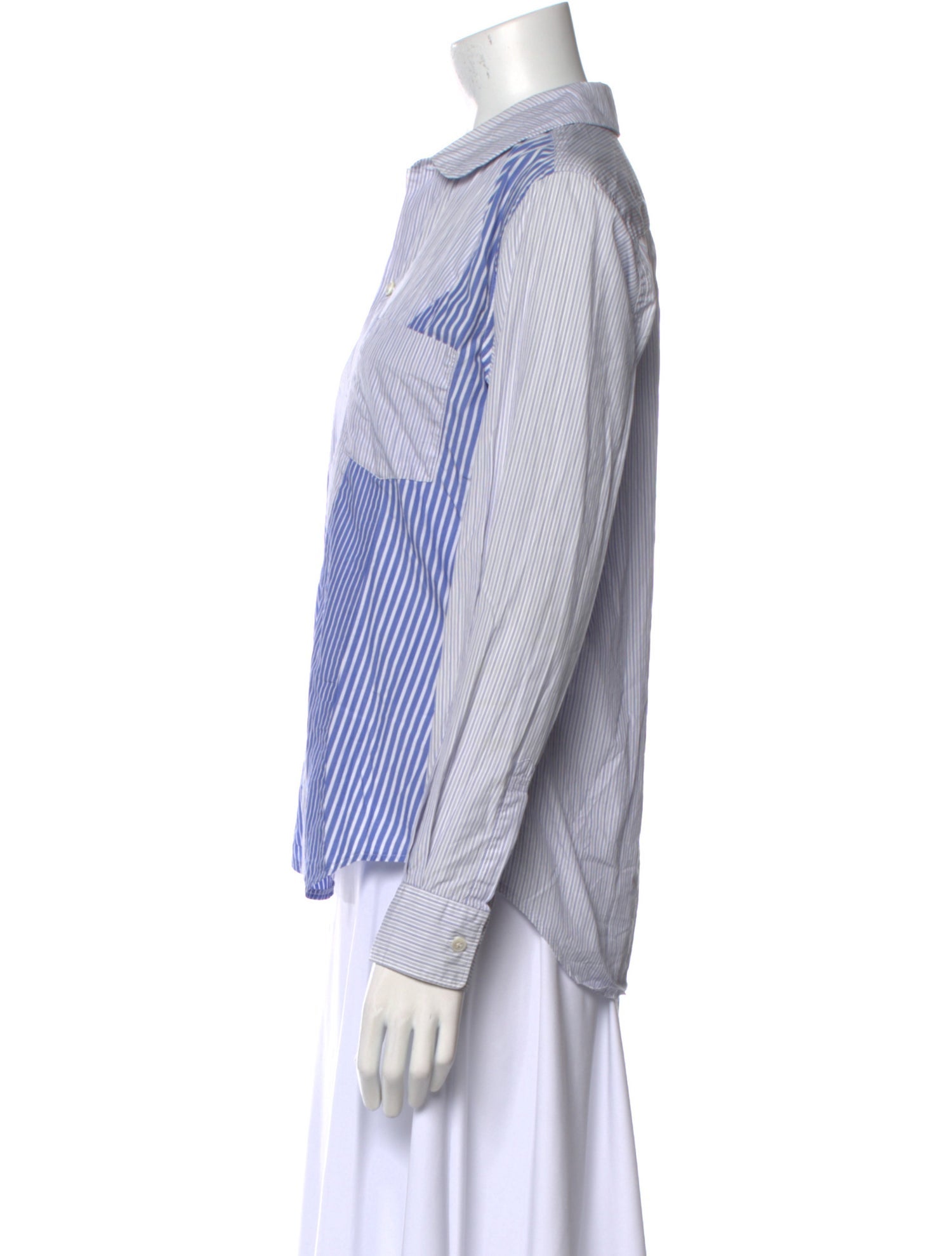 Comme des Garçons Comme des Garçons Striped Long Sleeve Button-Up Top