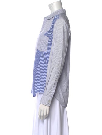 Comme des Garçons Comme des Garçons Striped Long Sleeve Button-Up Top