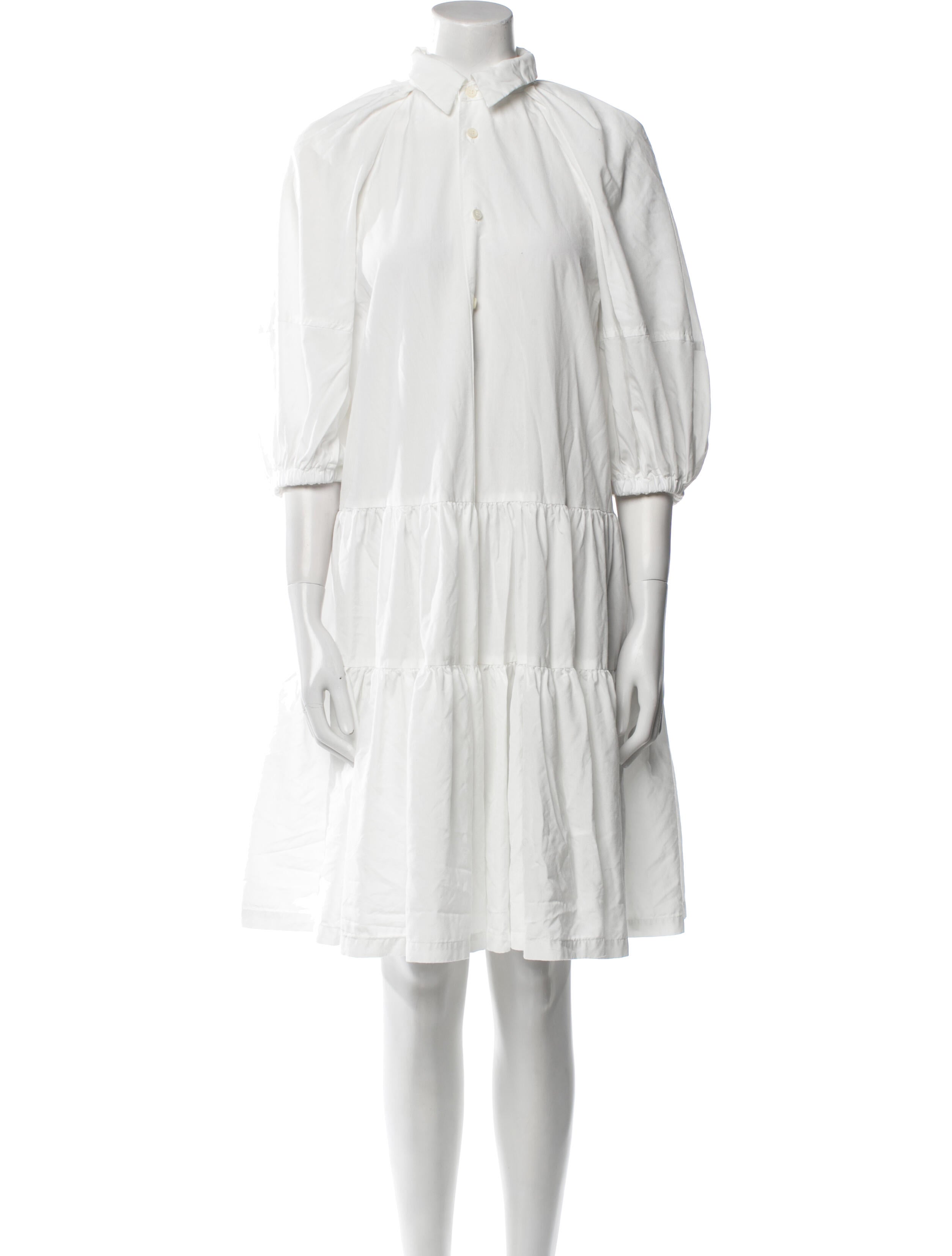 Comme des Garçons Comme des Garçons Mock Neck Knee-Length Dress