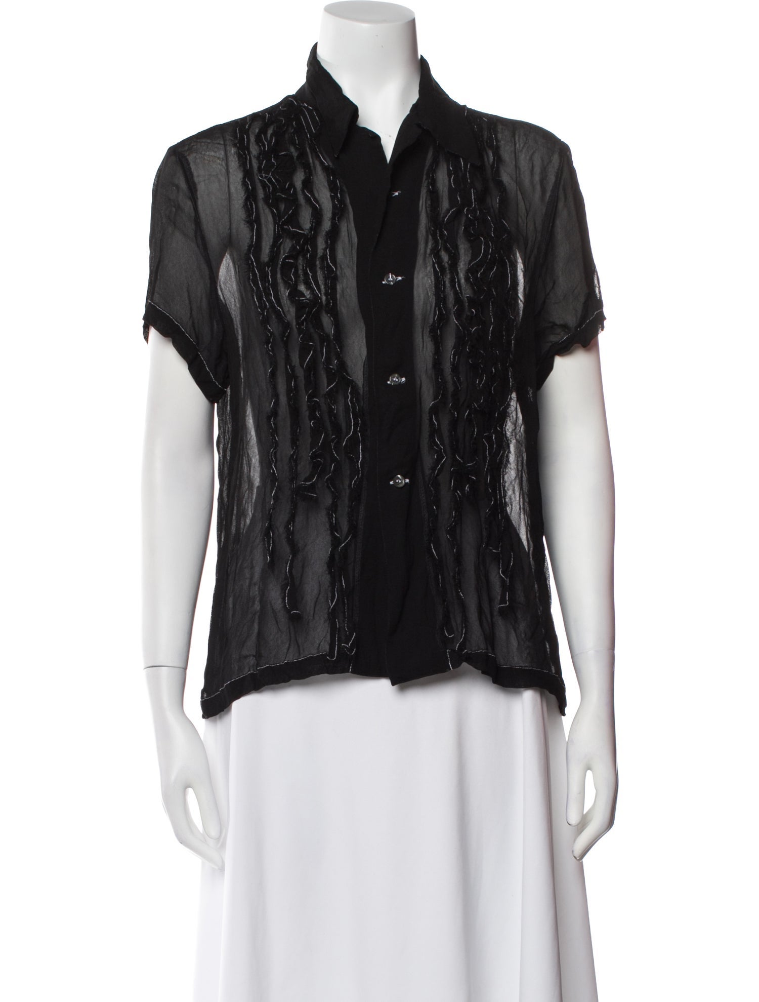 Comme des Garçons Comme des Garçons Short Sleeve Button-Up Top