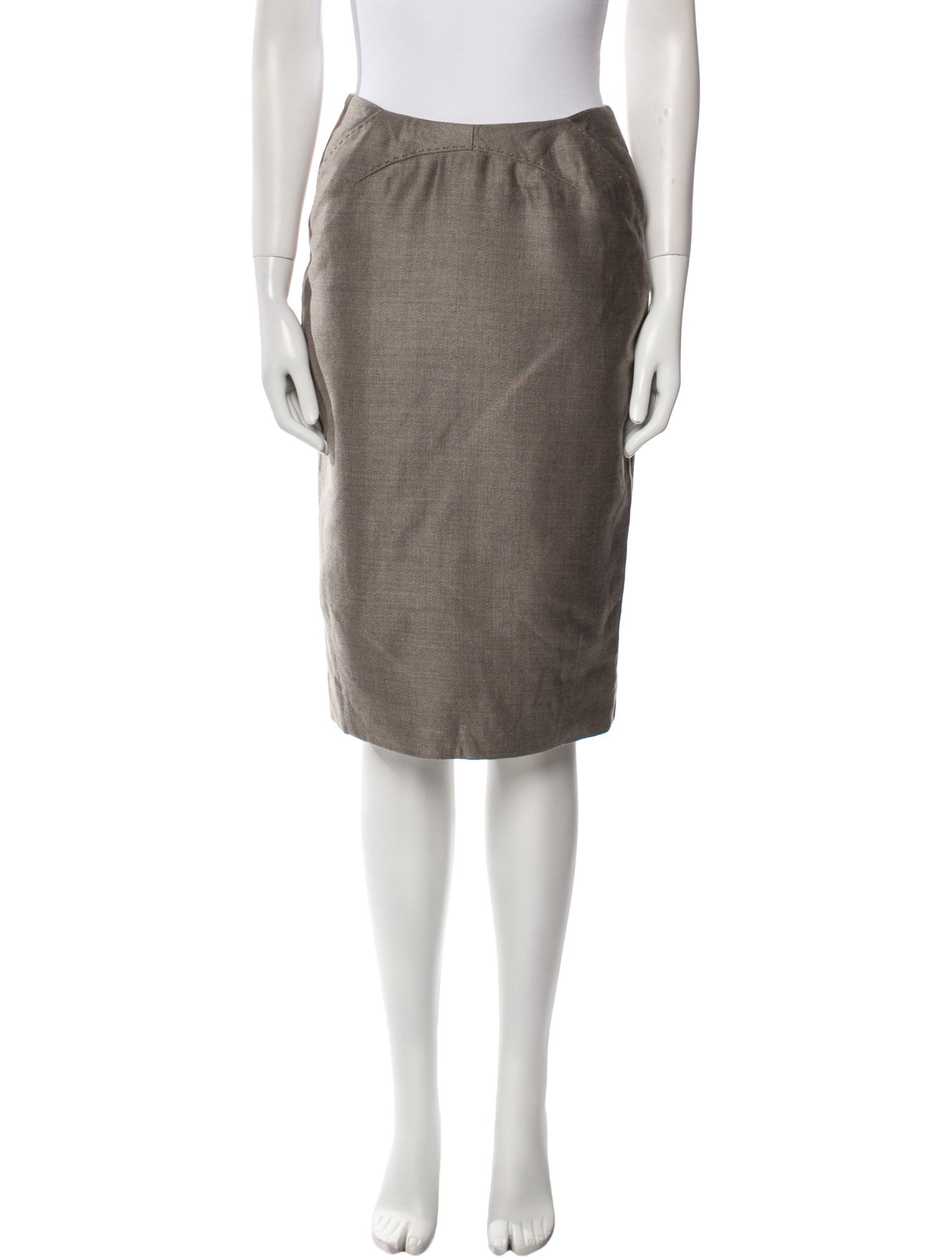Chado by Ralph Rucci Vintage Knee-Length Skirt
