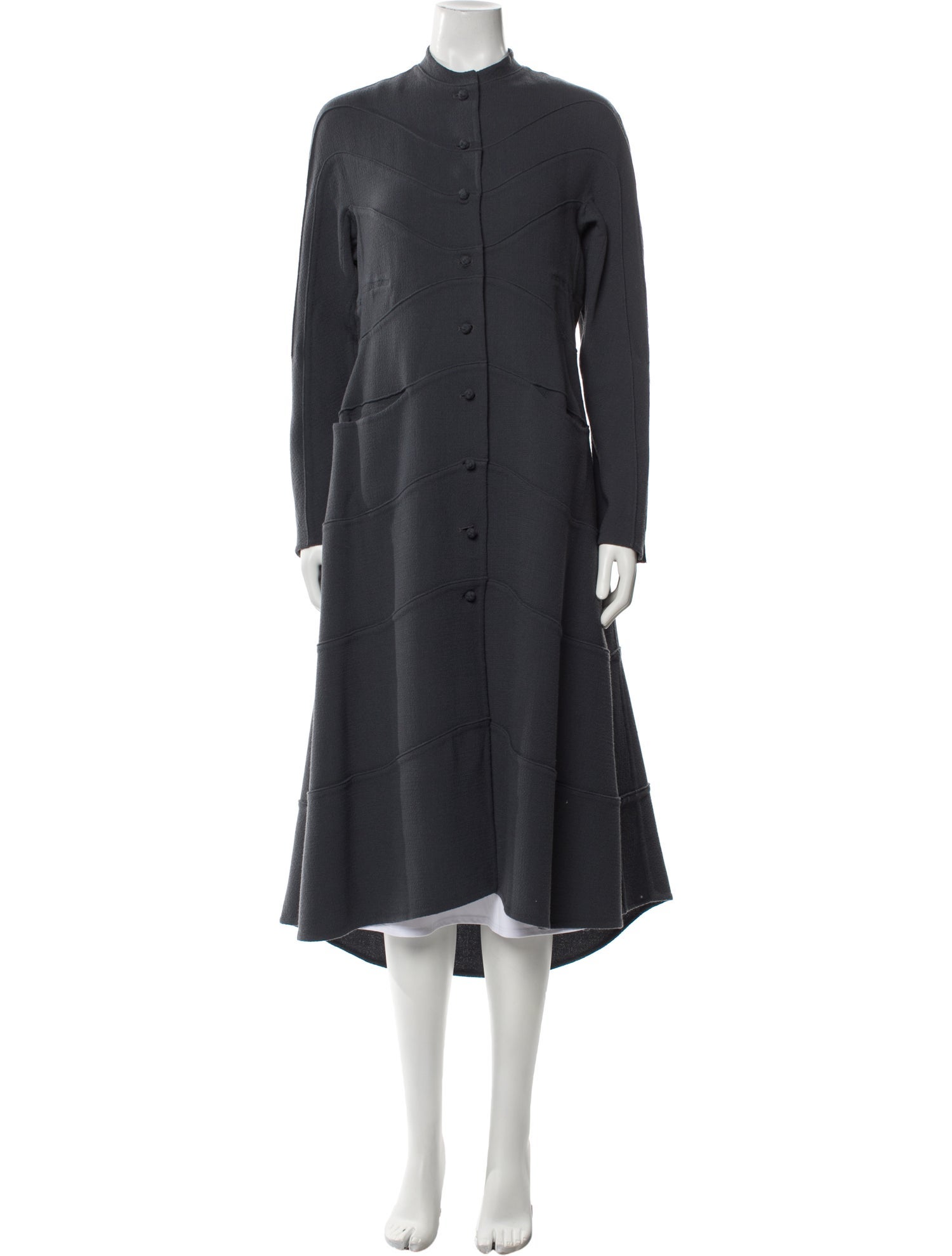 Chado by Ralph Rucci Vintage 2000's Coat - Grey Coats, Clothing ...