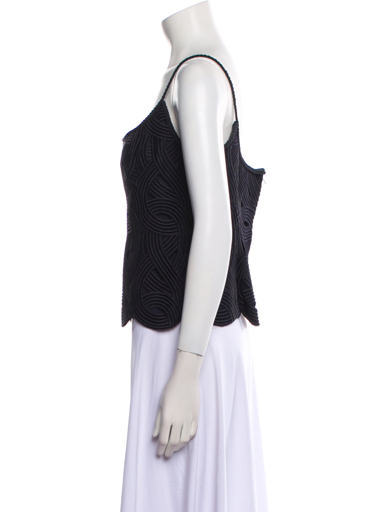 Chado by Ralph Rucci Vintage Late 1990's - Early 2000's Crop Top