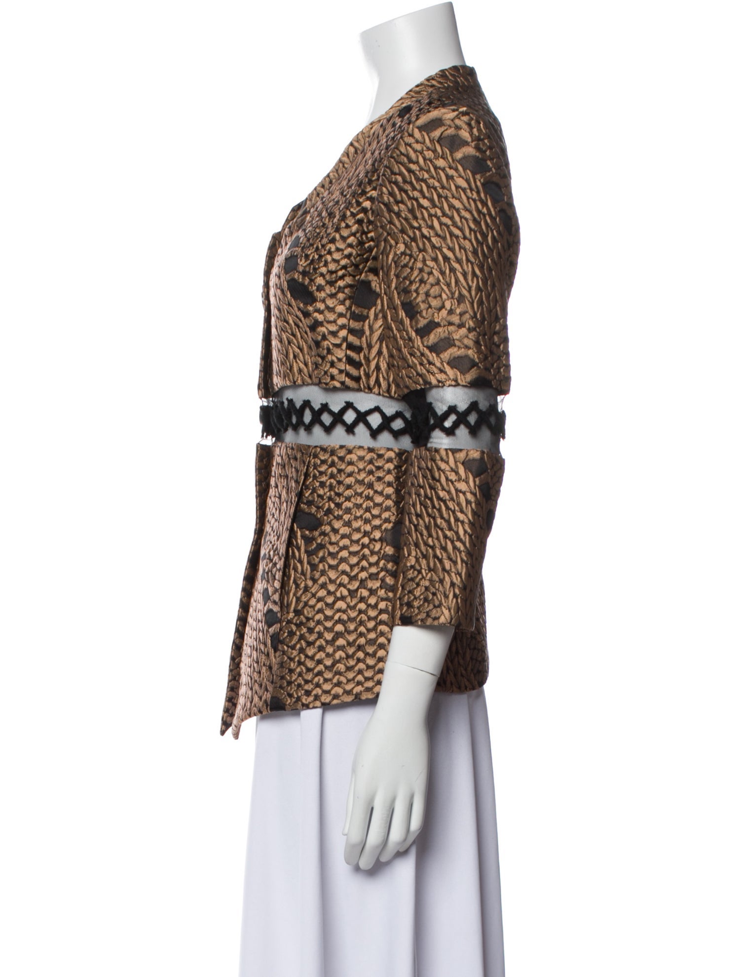 Chado by Ralph Rucci Vintage Patterned Jacket