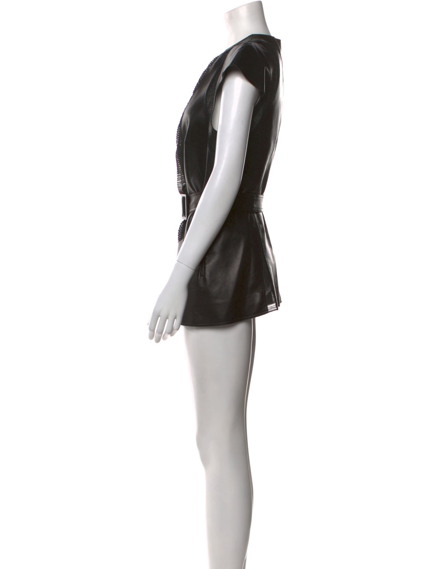 Chado by Ralph Rucci 2015 Leather Vest