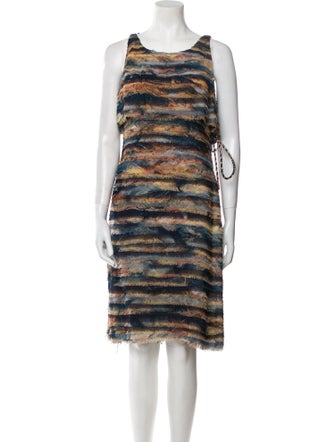 Ralph Rucci Late 2000's - Early 2010's Knee-Length Dress