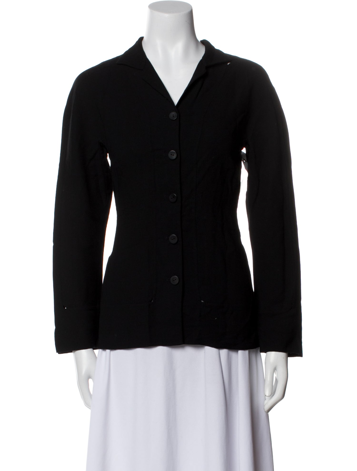 Chado by Ralph Rucci Vintage Silk Button-Up Top