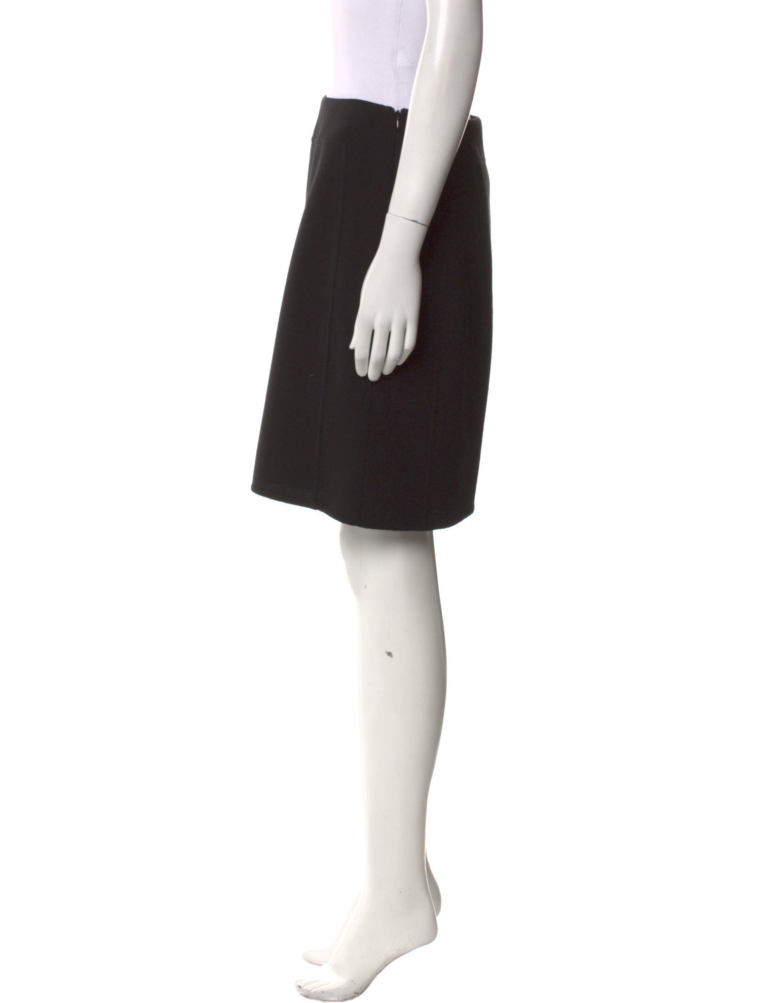 Chado by Ralph Rucci Wool Knee-Length Skirt