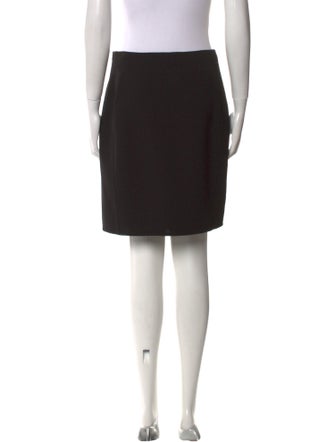 Chado by Ralph Rucci Wool Knee-Length Skirt