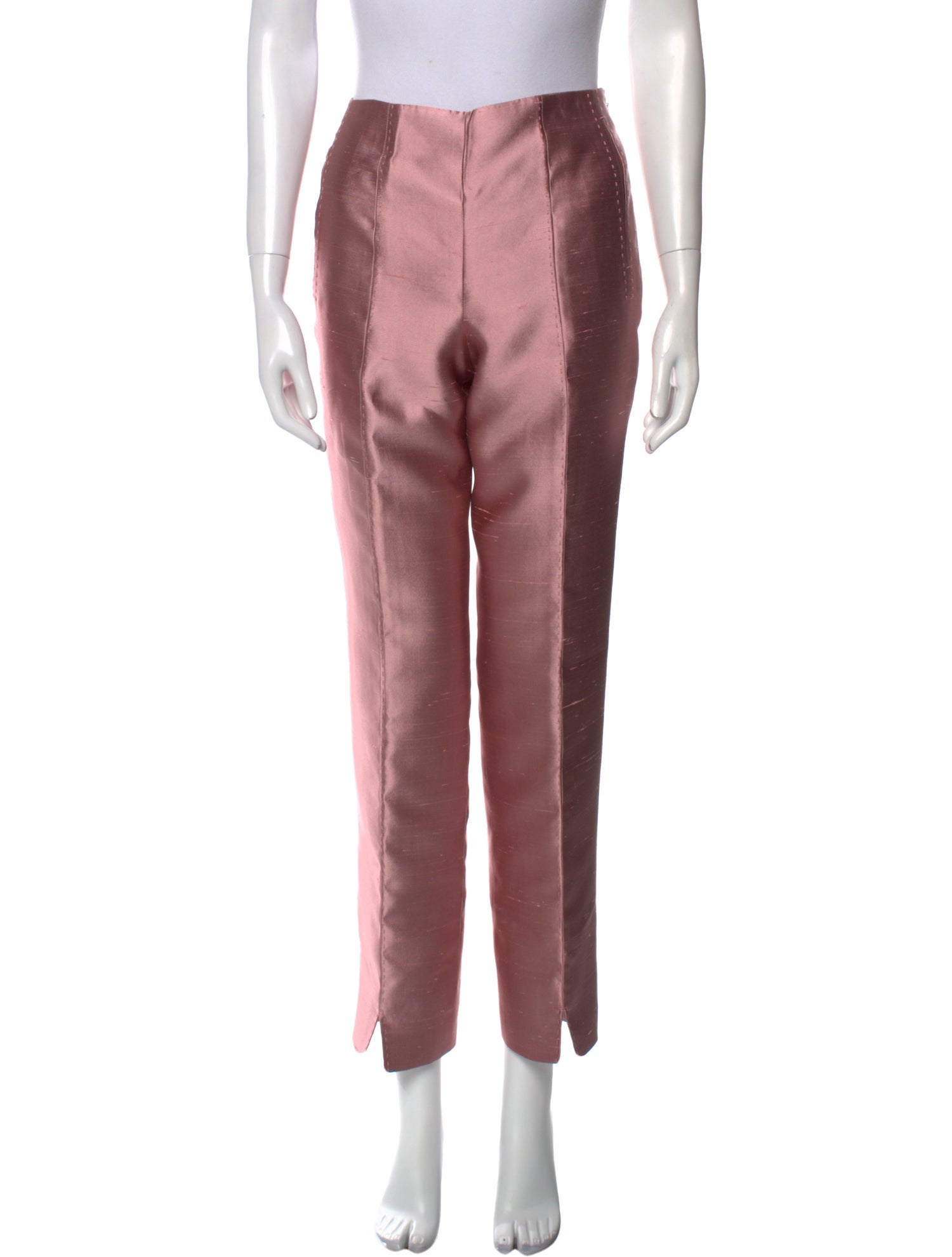 Chado by Ralph Rucci Silk Straight Leg Pants