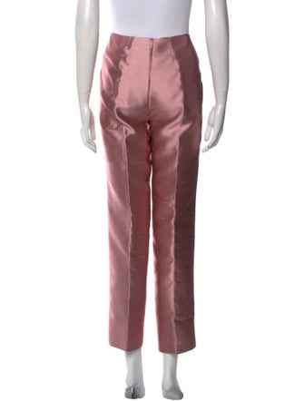 Chado by Ralph Rucci Silk Straight Leg Pants