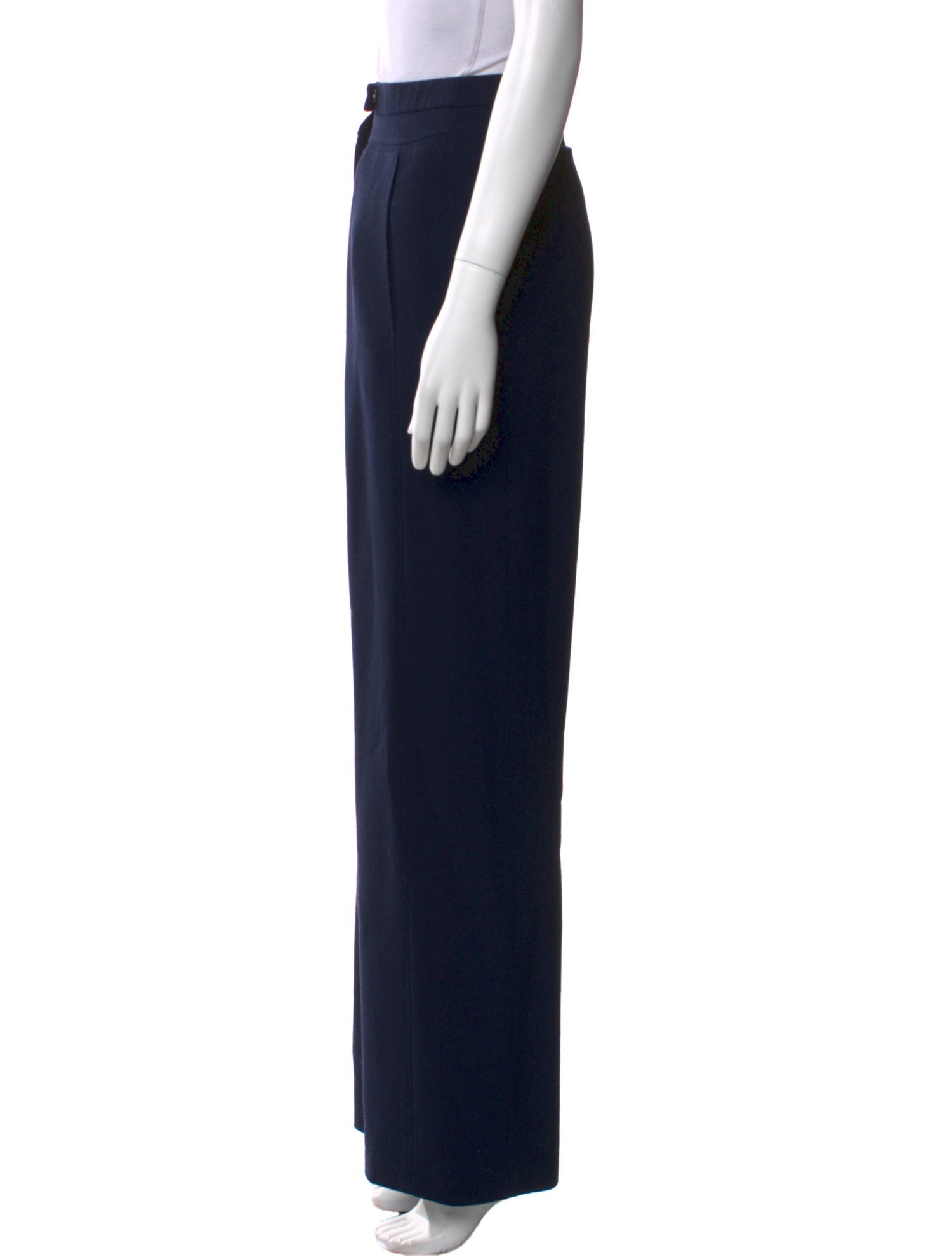 Chado by Ralph Rucci Wool Wide Leg Pants