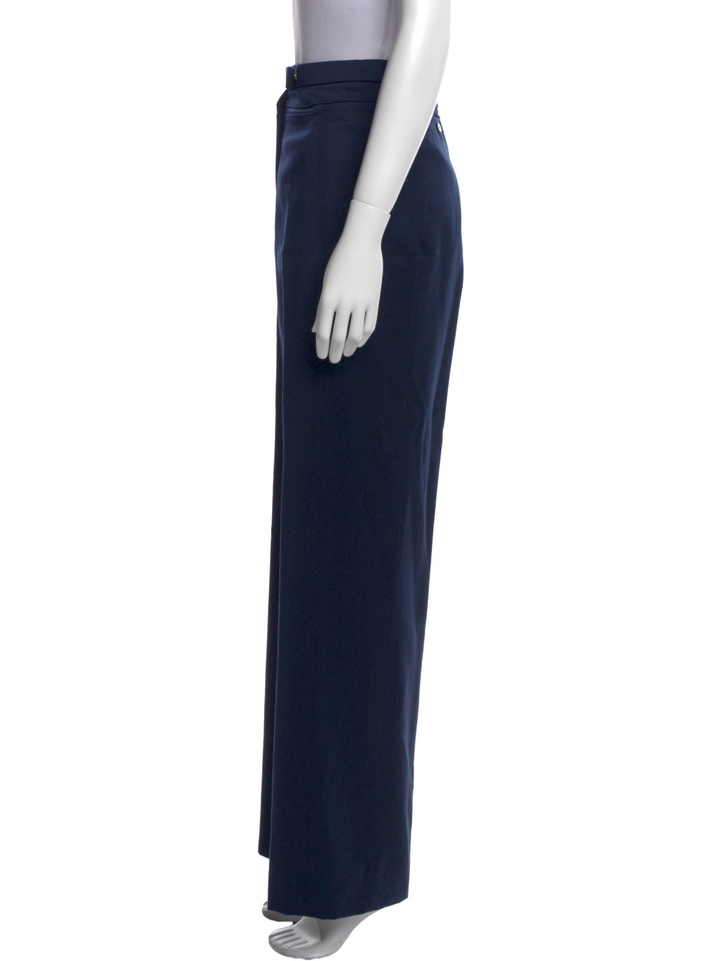 Chado by Ralph Rucci Wool Wide Leg Pants