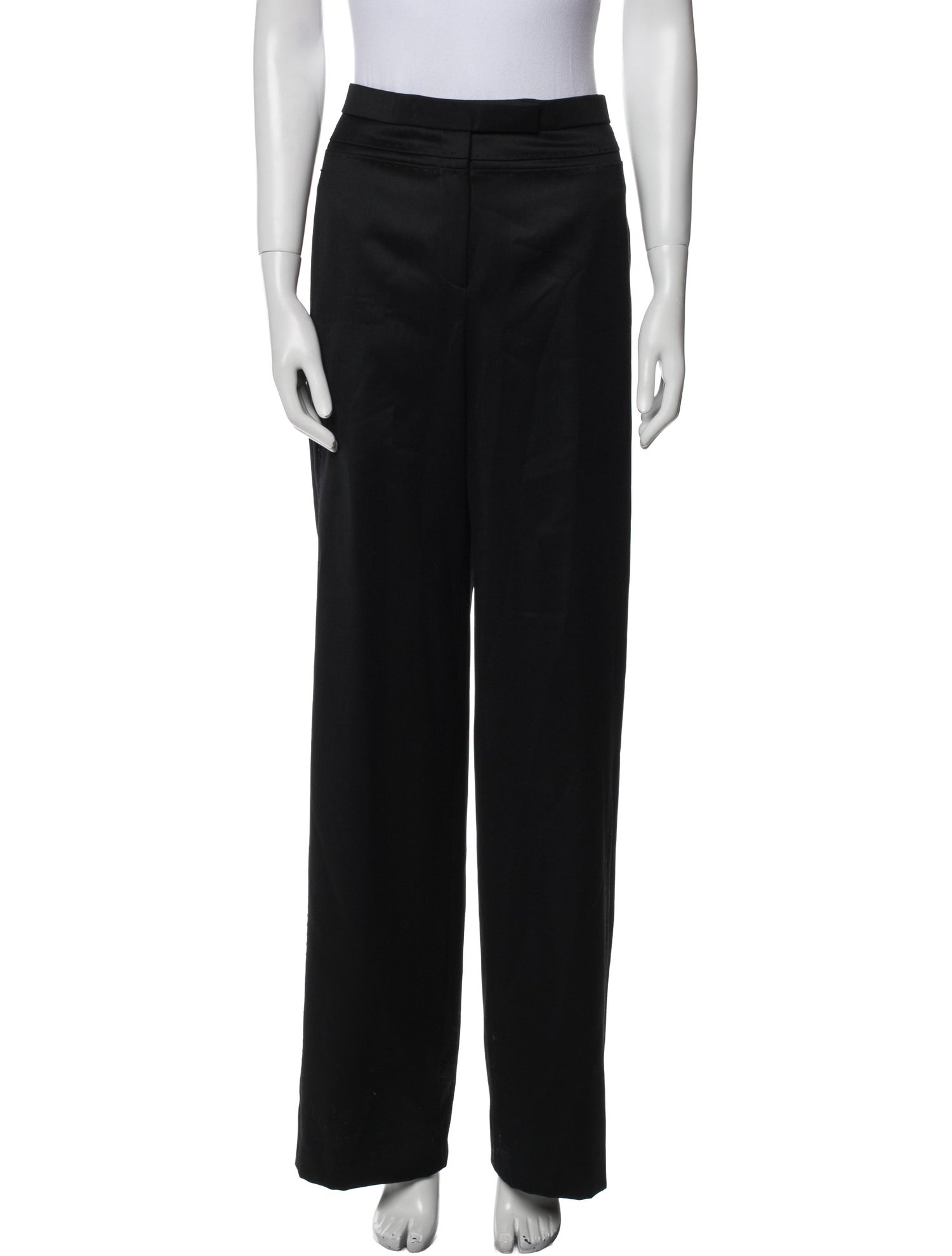 Chado by Ralph Rucci Wool Wide Leg Pants