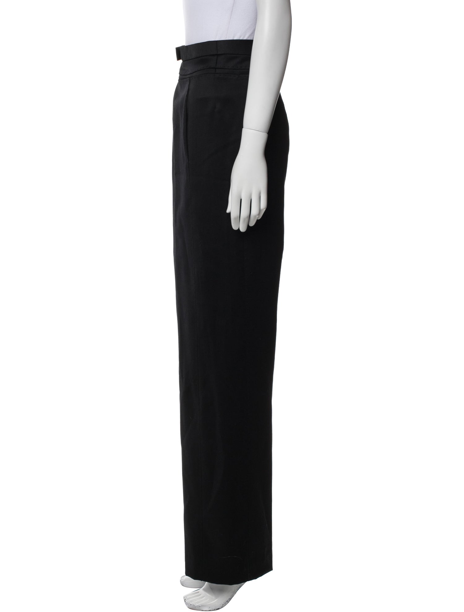 Chado by Ralph Rucci Wool Wide Leg Pants