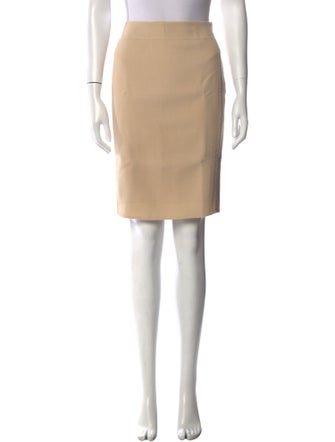 Chado by Ralph Rucci Wool Knee-Length Skirt