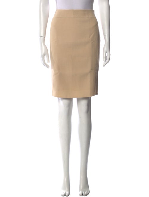 Chado by Ralph Rucci Wool Knee-Length Skirt