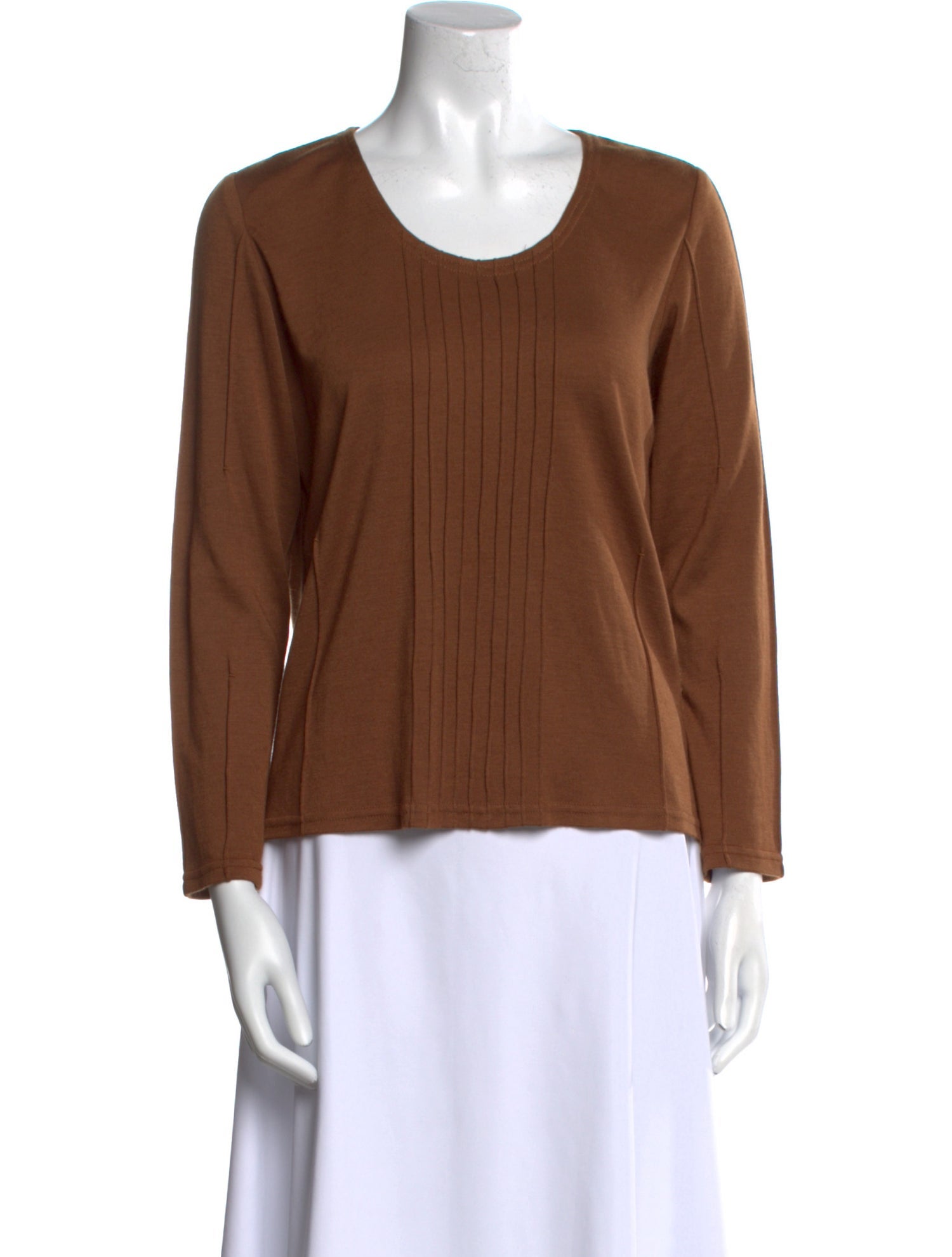 Chado by Ralph Rucci Cashmere Scoop Neck Top