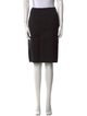 Chado by Ralph Rucci Wool Knee-Length Skirt