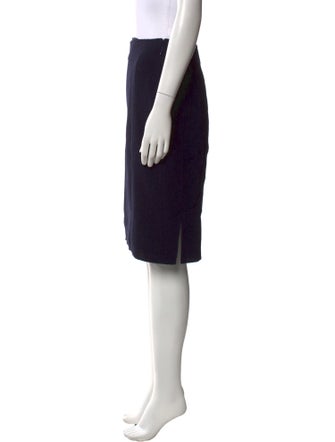 Chado by Ralph Rucci Wool Knee-Length Skirt