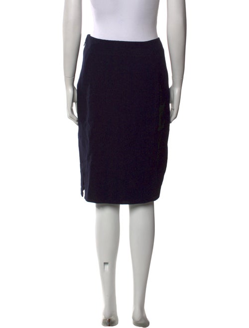 Chado by Ralph Rucci Wool Knee-Length Skirt