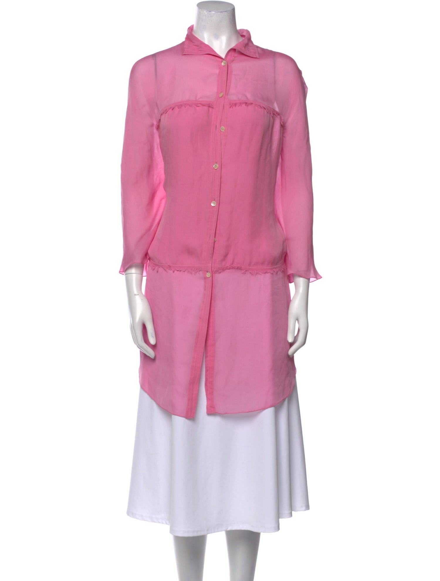 Chado by Ralph Rucci Silk Long Sleeve Tunic