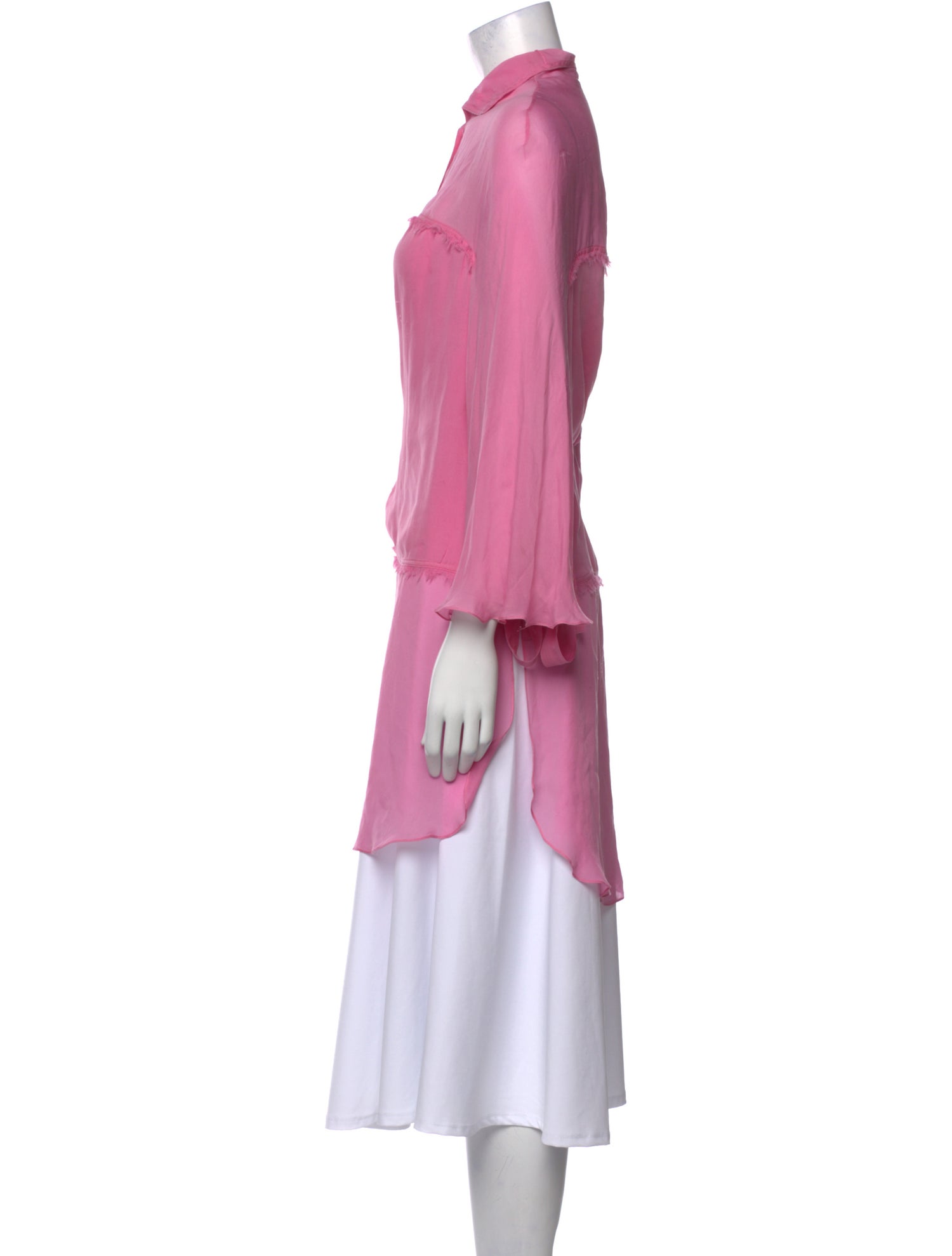 Chado by Ralph Rucci Silk Long Sleeve Tunic