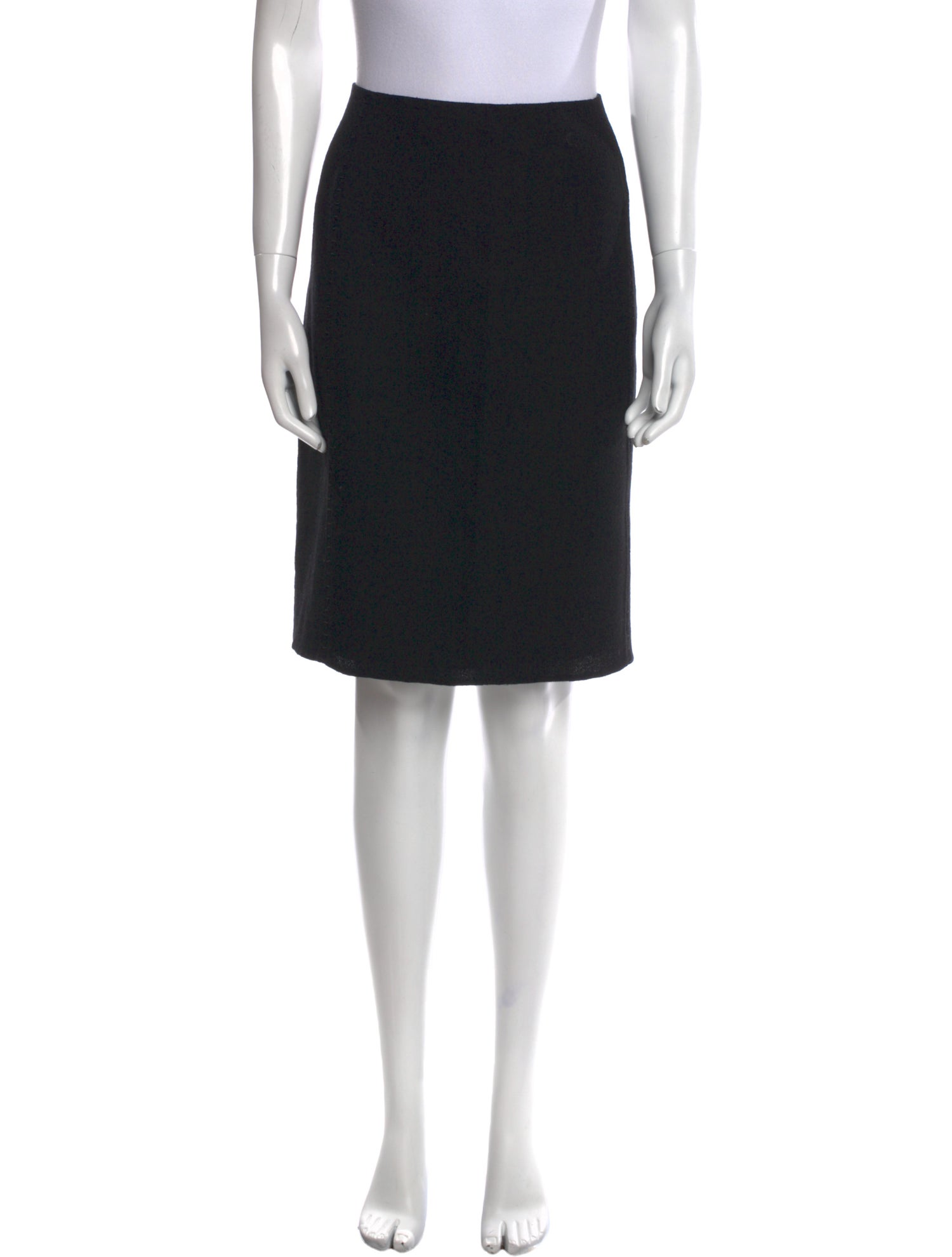 Chado by Ralph Rucci Wool Knee-Length Skirt