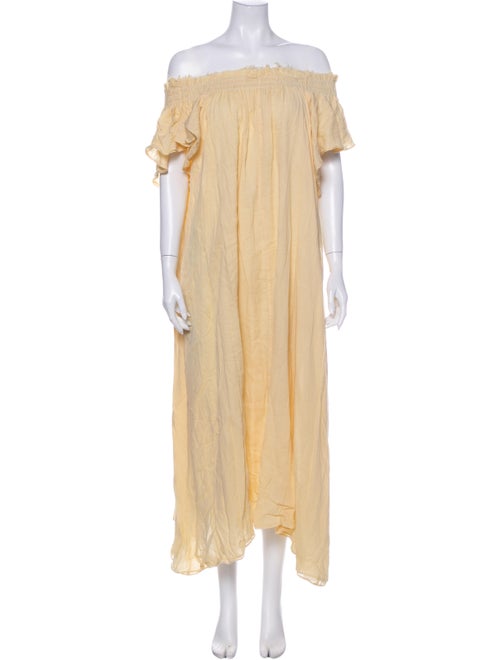 Loup Charmant Off-The-Shoulder Midi Length Dress Y