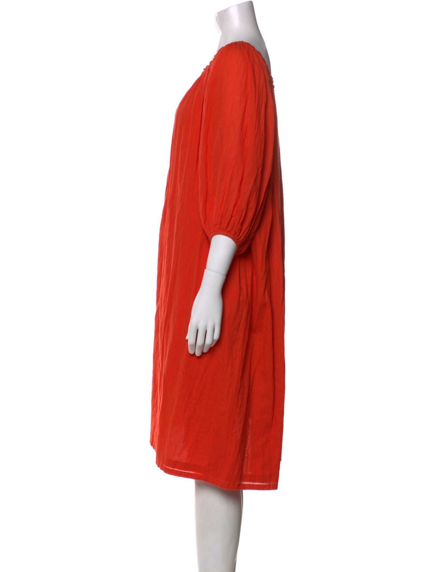 Loup Charmant Scoop Neck Midi Length Dress