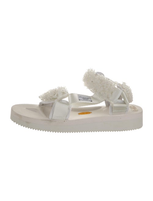 Cecilie Bahnsen 2020 Beaded Accents Sandals White